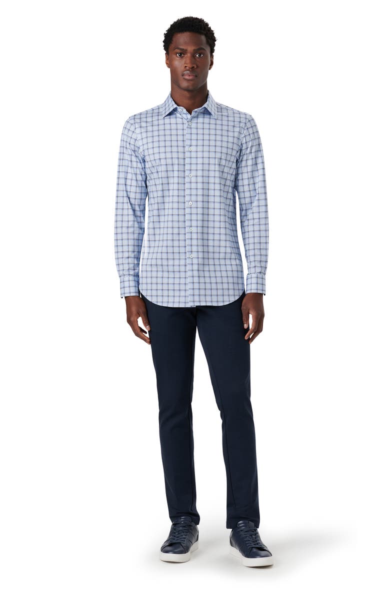 Bugatchi OoohCotton<sup>®</sup> Check Button-Up Shirt, Alternate, color, 