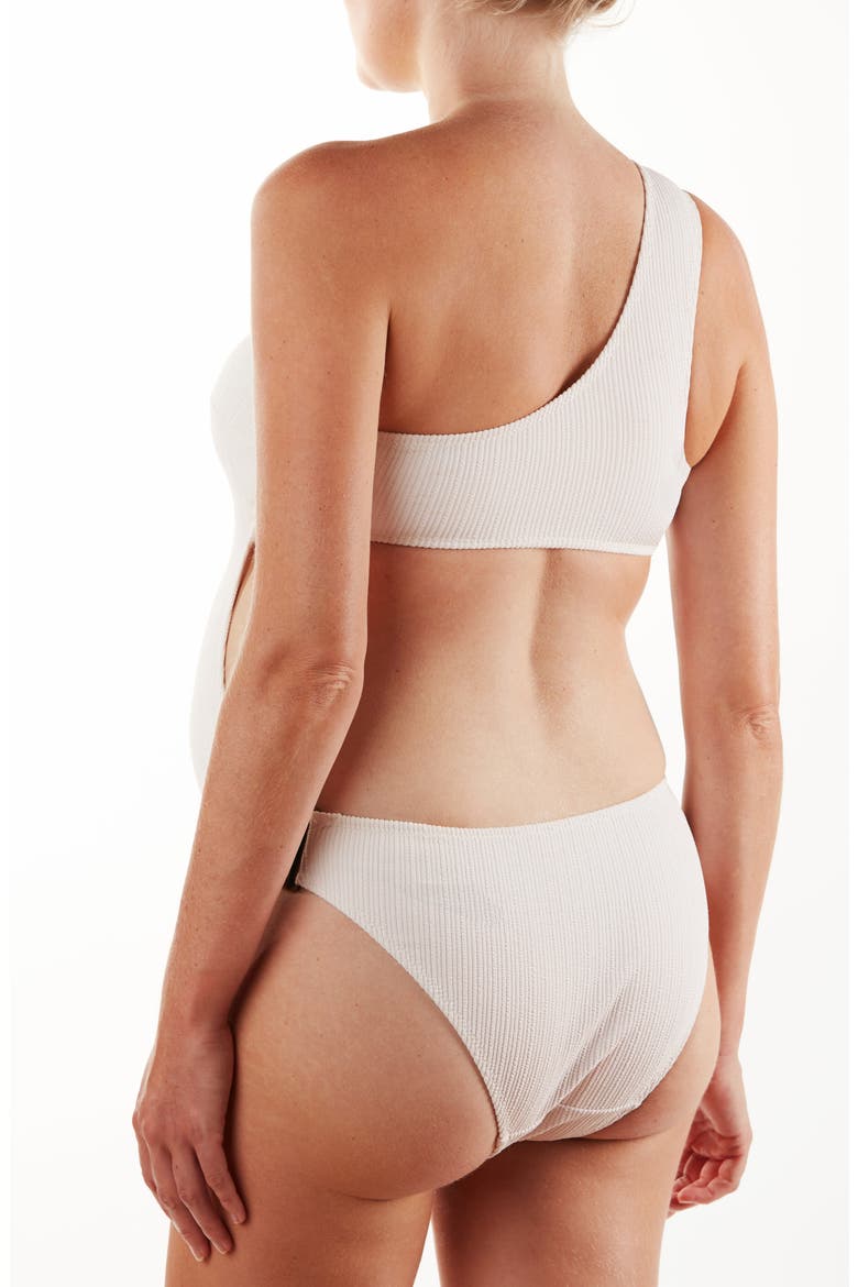 Bayside One-Piece Maternity Swimsuit, Alternate, color, PEARL