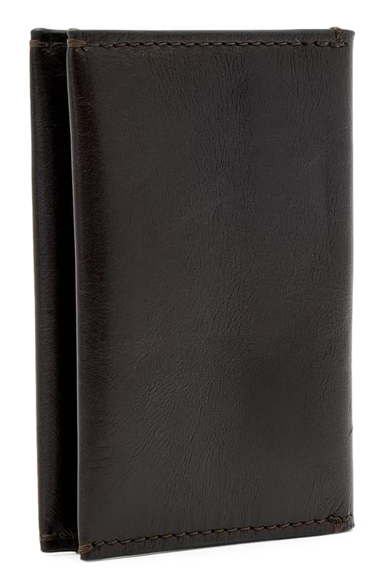 AllSaints Leather Bifold Wallet, Alternate, color, Bitter Brown