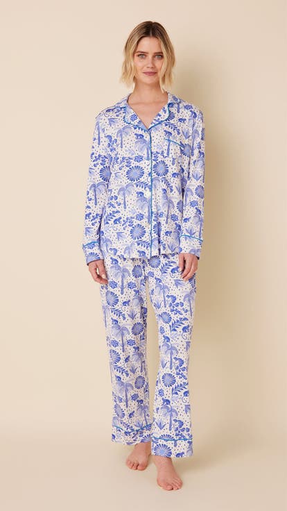 Striped Pima Knit Pajama Set