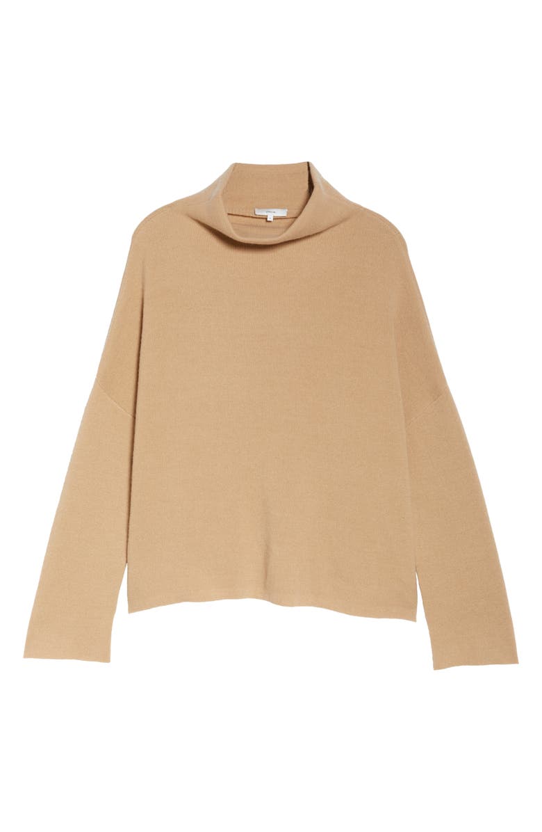 Vince Funnel Neck Wool & Cashmere Blend Sweater, Alternate, color,