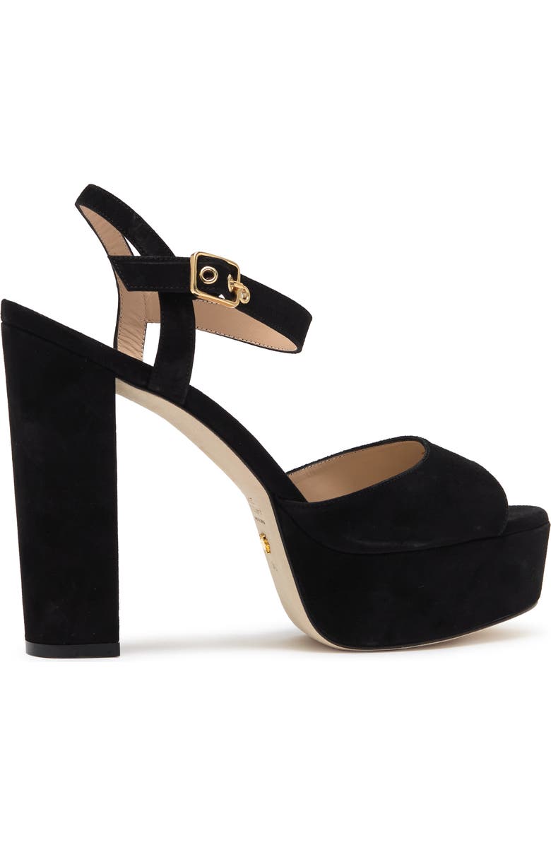 Stuart Weitzman Ryder Suede Platform Sandal, Alternate, color,