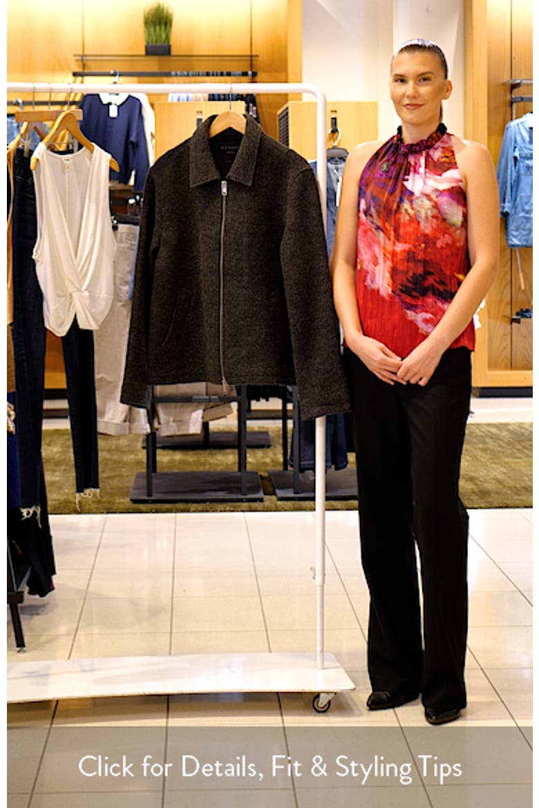 Celeste Crop Boiled Wool Jacket video