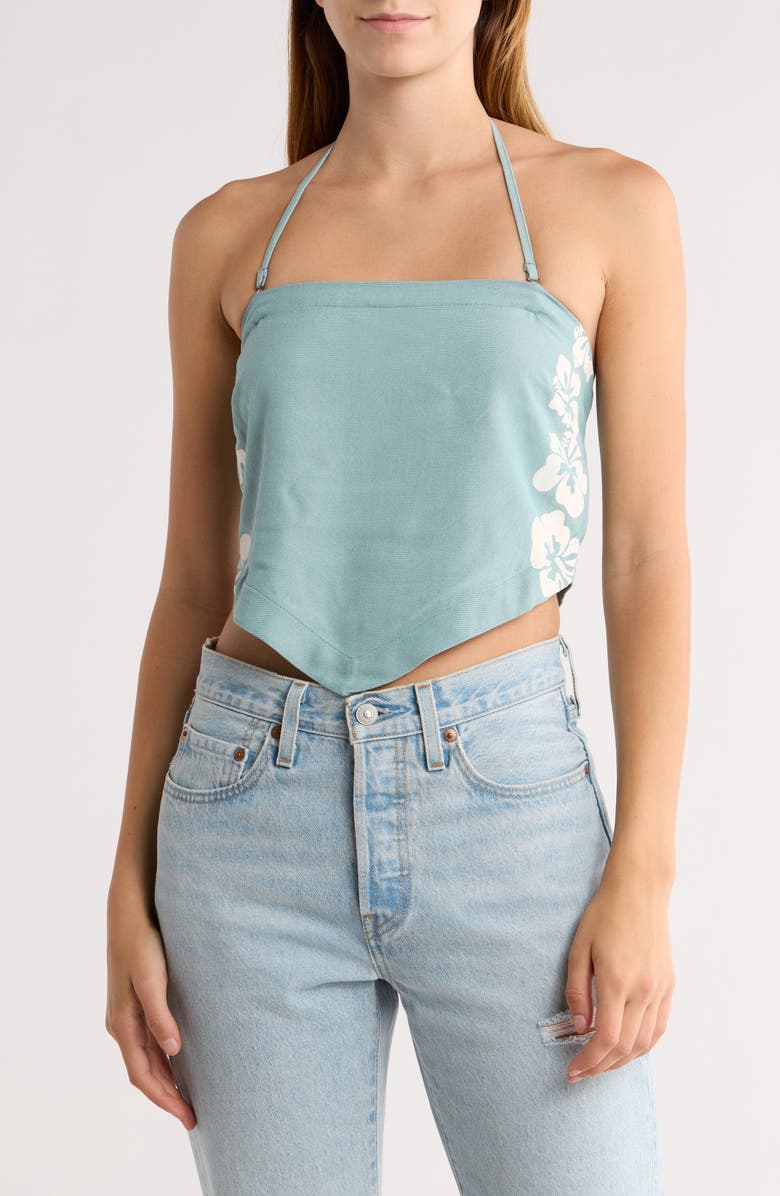 Rip Curl Hibiscus Heat Halter Top, Main, color,