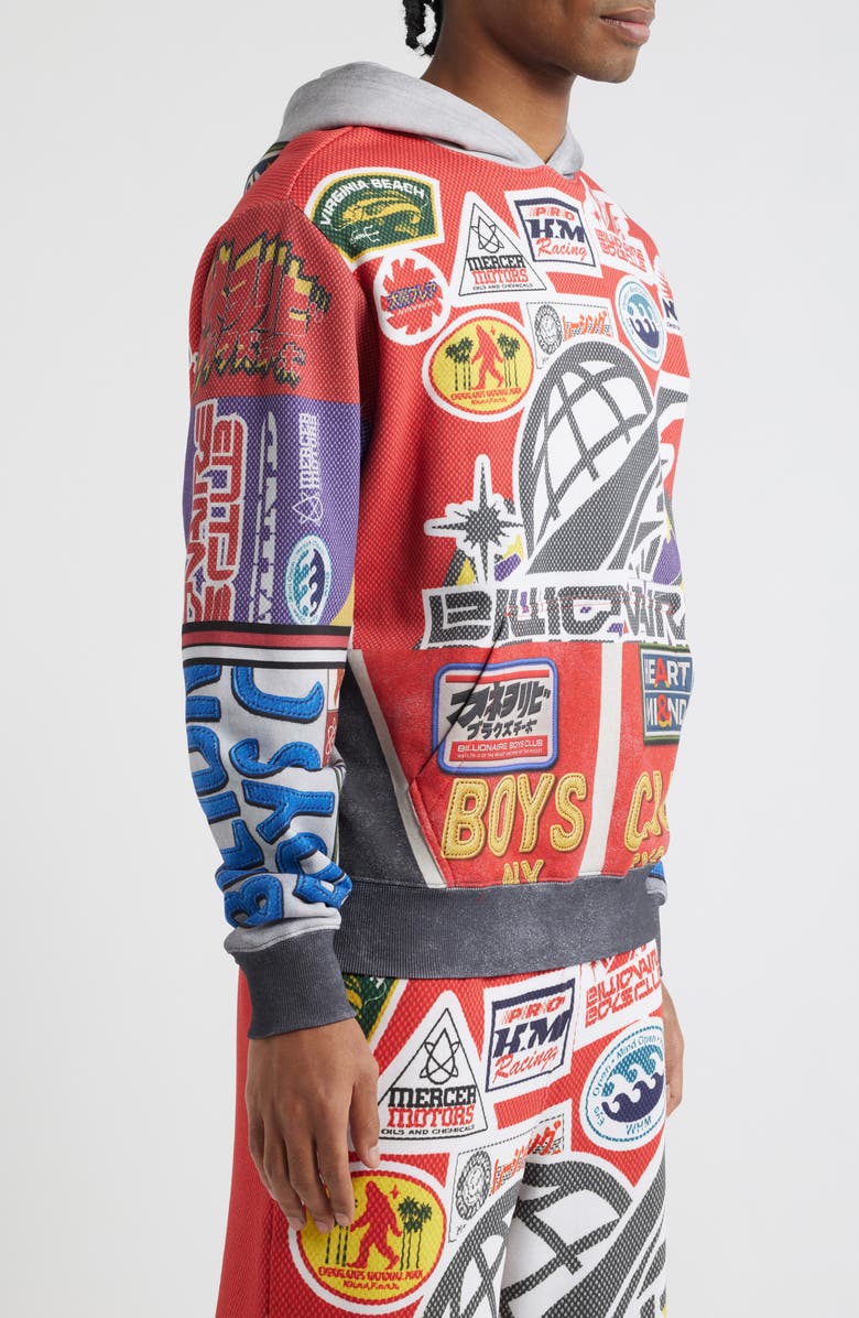 Billionaire Boys Club BB Outside Cotton Hoodie, Alternate, color, White