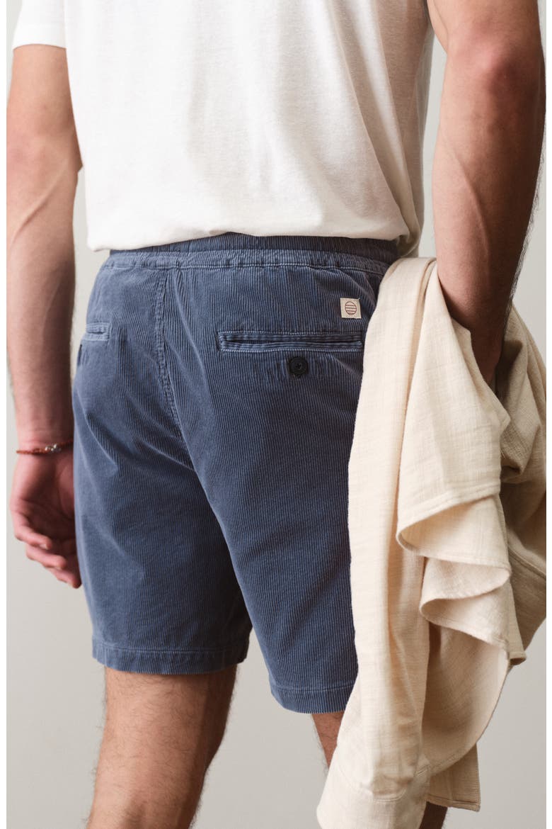 Saturday 6-Inch Corduroy Drawstring Shorts, Alternate, color, FADED NAVY