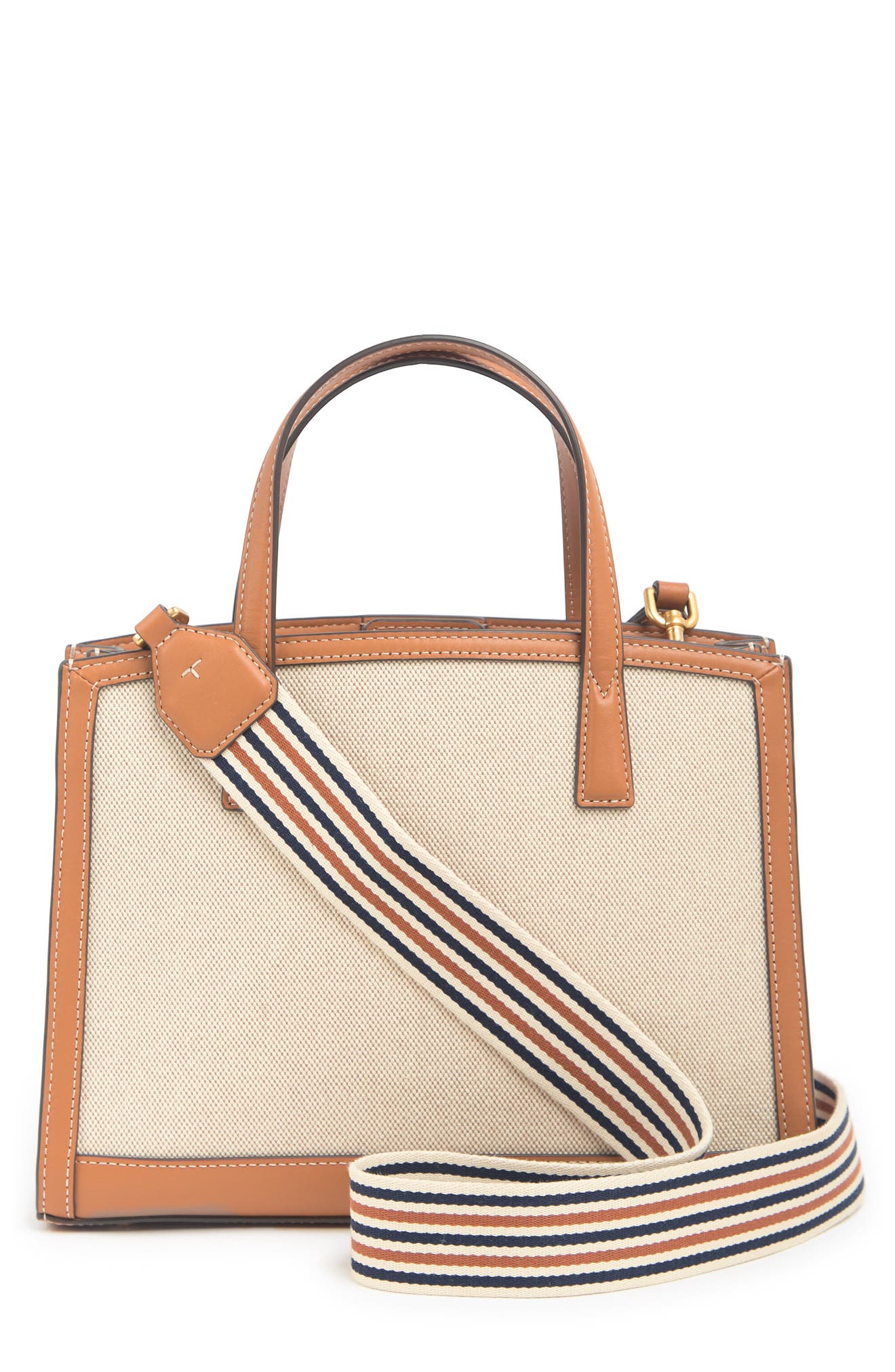 Tory Burch Small Walker Canvas Satchel, Alternate, color, 