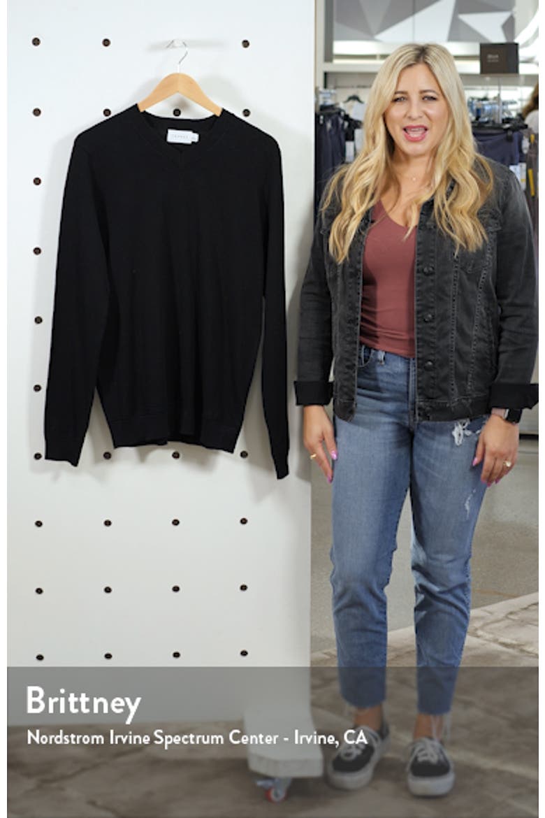 Classic Fit V-Neck Sweater video