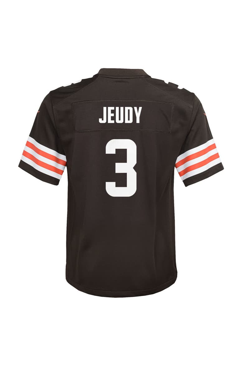 Youth Nike Jerry Jeudy Brown Cleveland Browns Team Game Jersey, Alternate, color, Brown