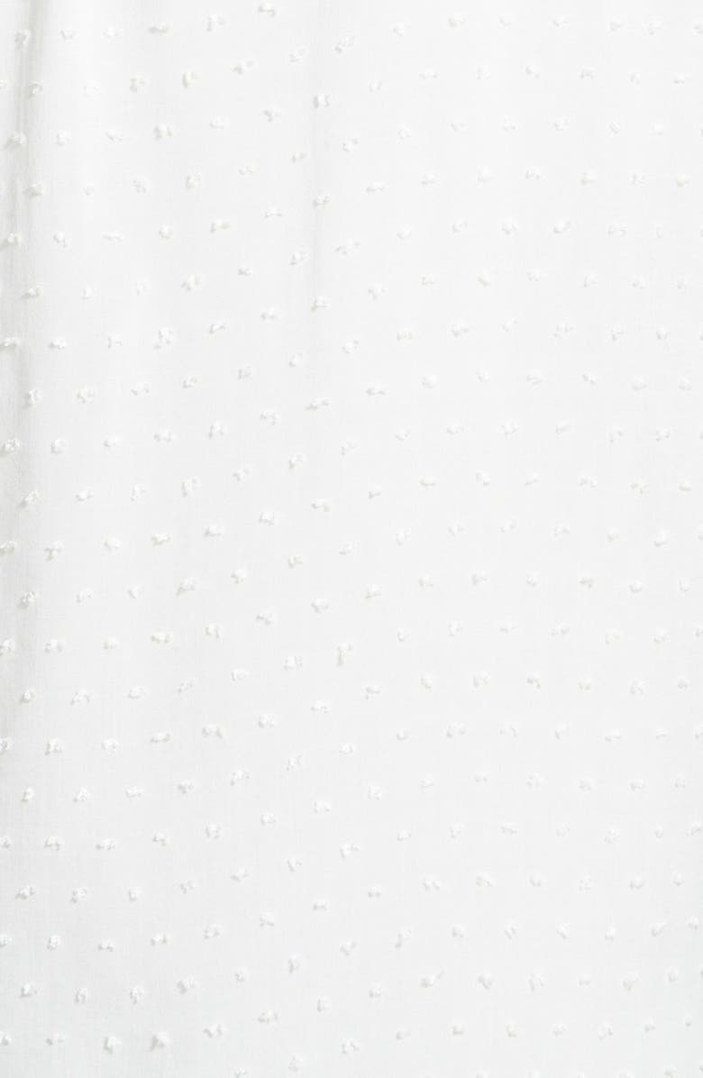 Pleione Textured Short Sleeve Peasant Top, Alternate, color, 