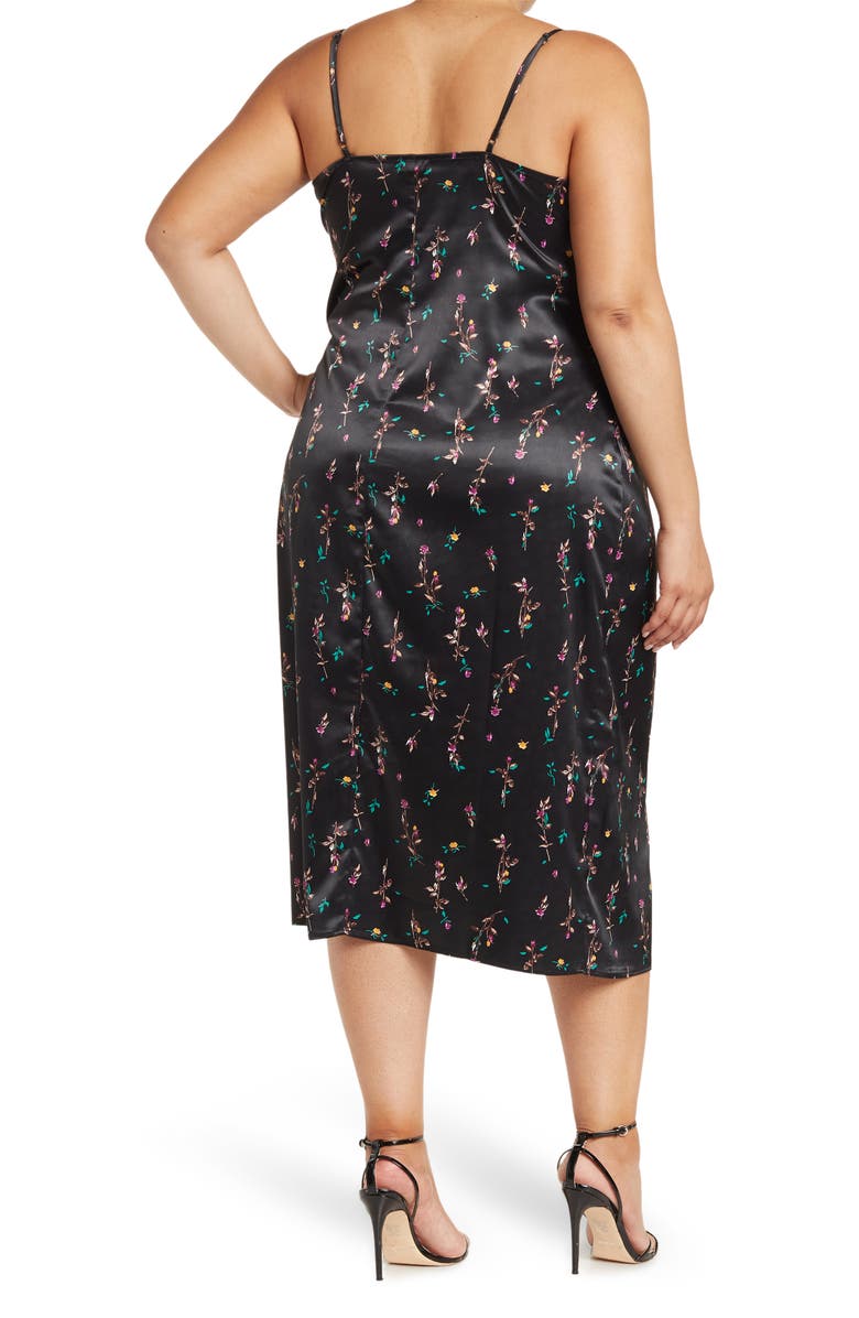 AFRM Katica Satin Midi Dress, Alternate, color,