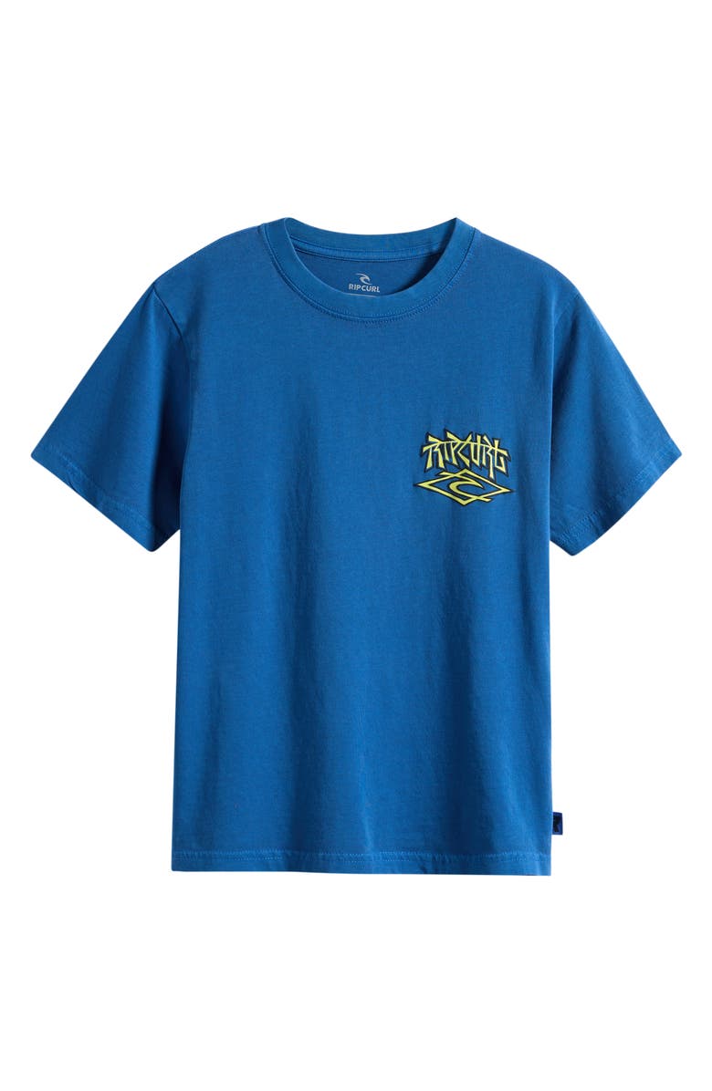 Rip Curl Kids' Liquid Trips Cotton Graphic T-Shirt, Main, color, Royal Blue