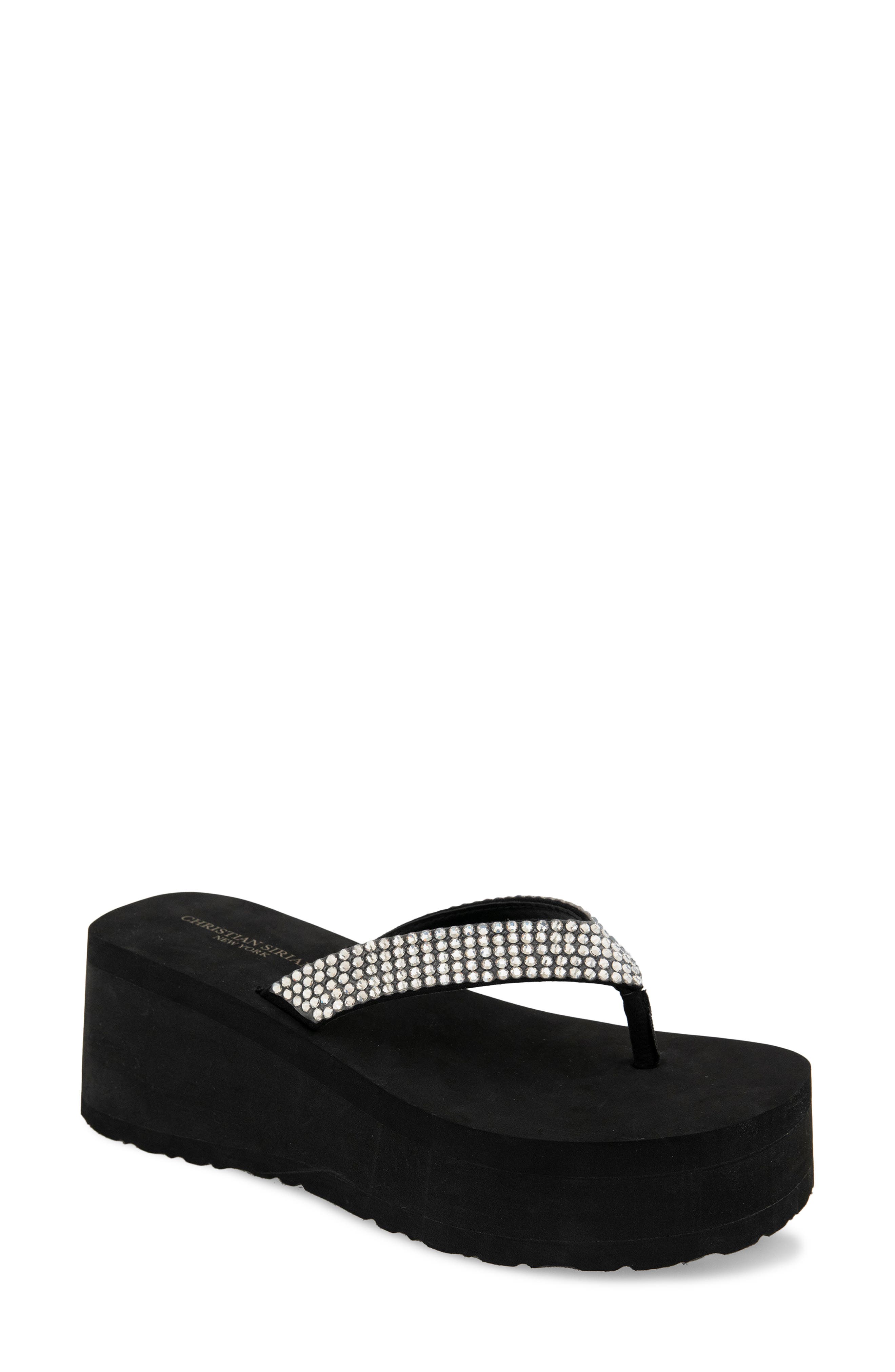 Christian Siriano Filix Platform Sandal, Main, color, Black