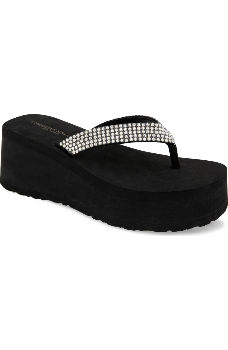 Christian Siriano Filix Platform Sandal, Main, color, Black