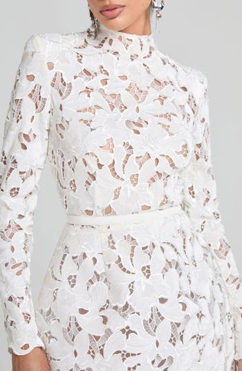 Lydia Long Sleeve Lace Cocktail Dress