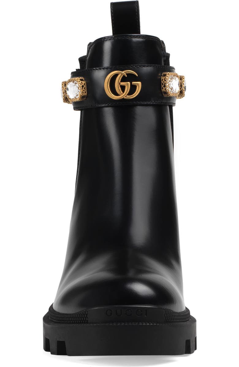 Gucci Trip Jewel Strap Bootie, Alternate, color,