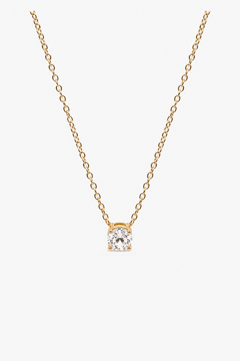 Dainty Solitaire Necklace