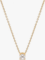 Meideya Dainty Solitaire Necklace