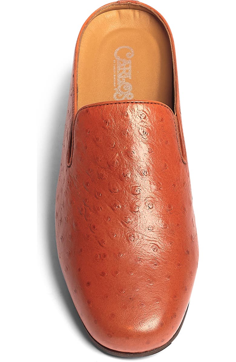 Carlos by Carlos Santana Achilles Ostrich Embossed Leather Mule, Alternate, color, Tan