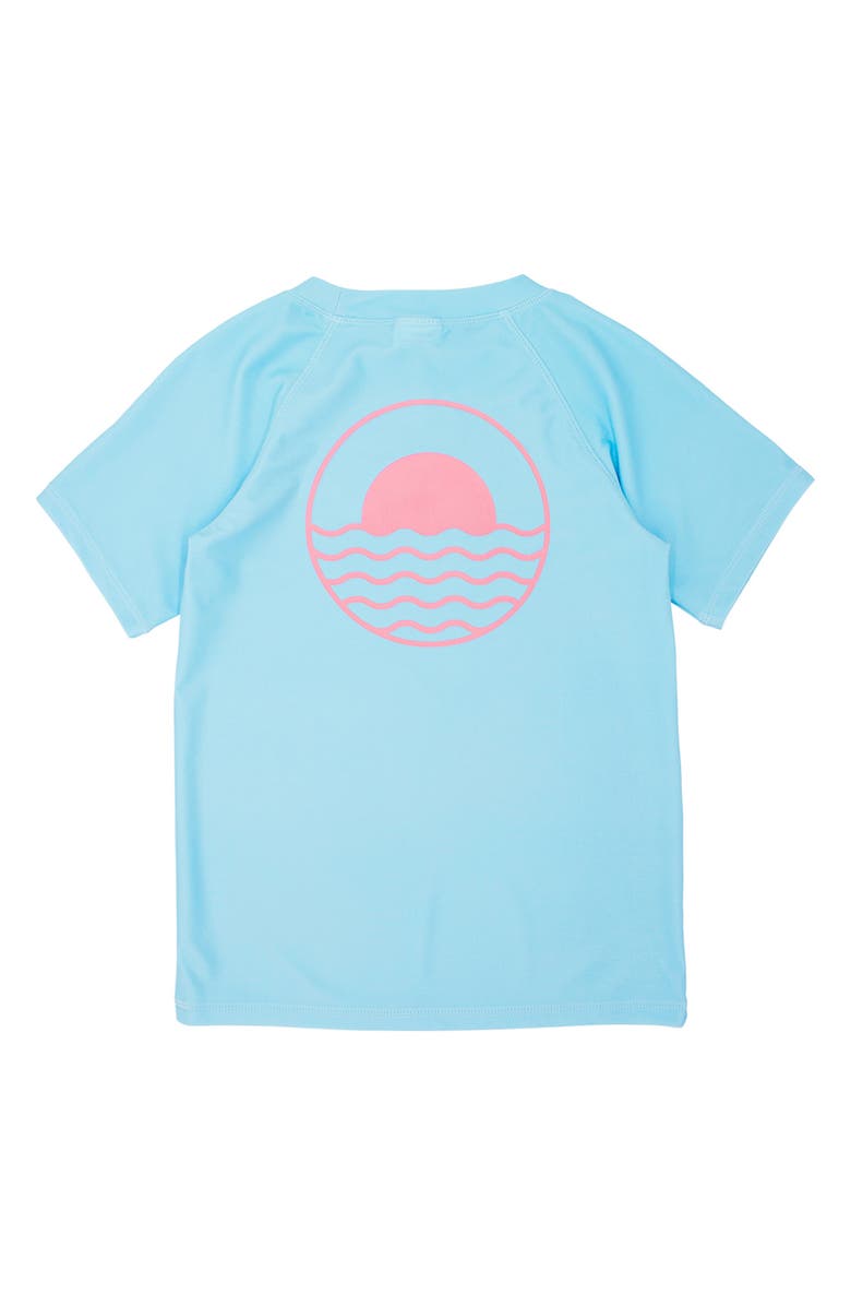 Feather 4 Arrow Icon Short Sleeve Rashguard, Alternate, color, 