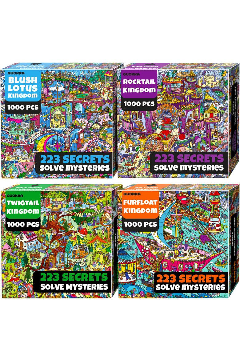 1000-Piece Jigsaw Puzzle Collection for Adults, Main, color, Realms