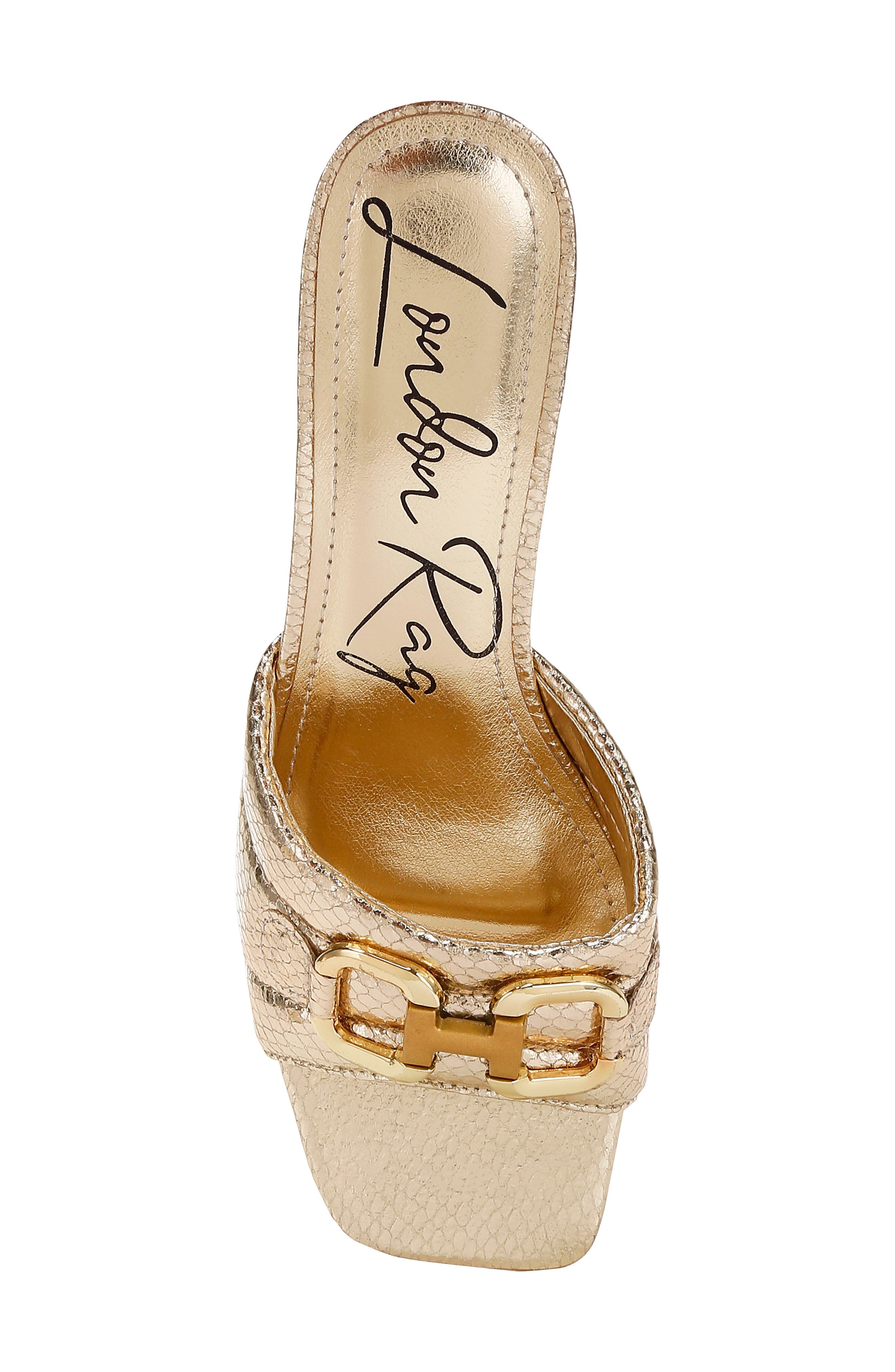 LONDON RAG Bellamy Mule Sandal, Alternate, color, Metallic Gold
