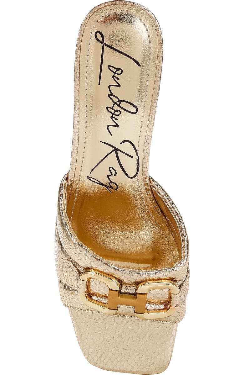 LONDON RAG Bellamy Mule Sandal, Alternate, color, Metallic Gold