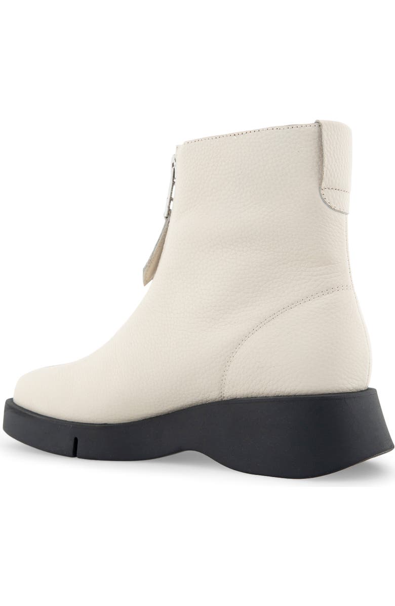 Aerosoles Francis Zip-Up Bootie, Alternate, color, Eggnog Pebbled Leather