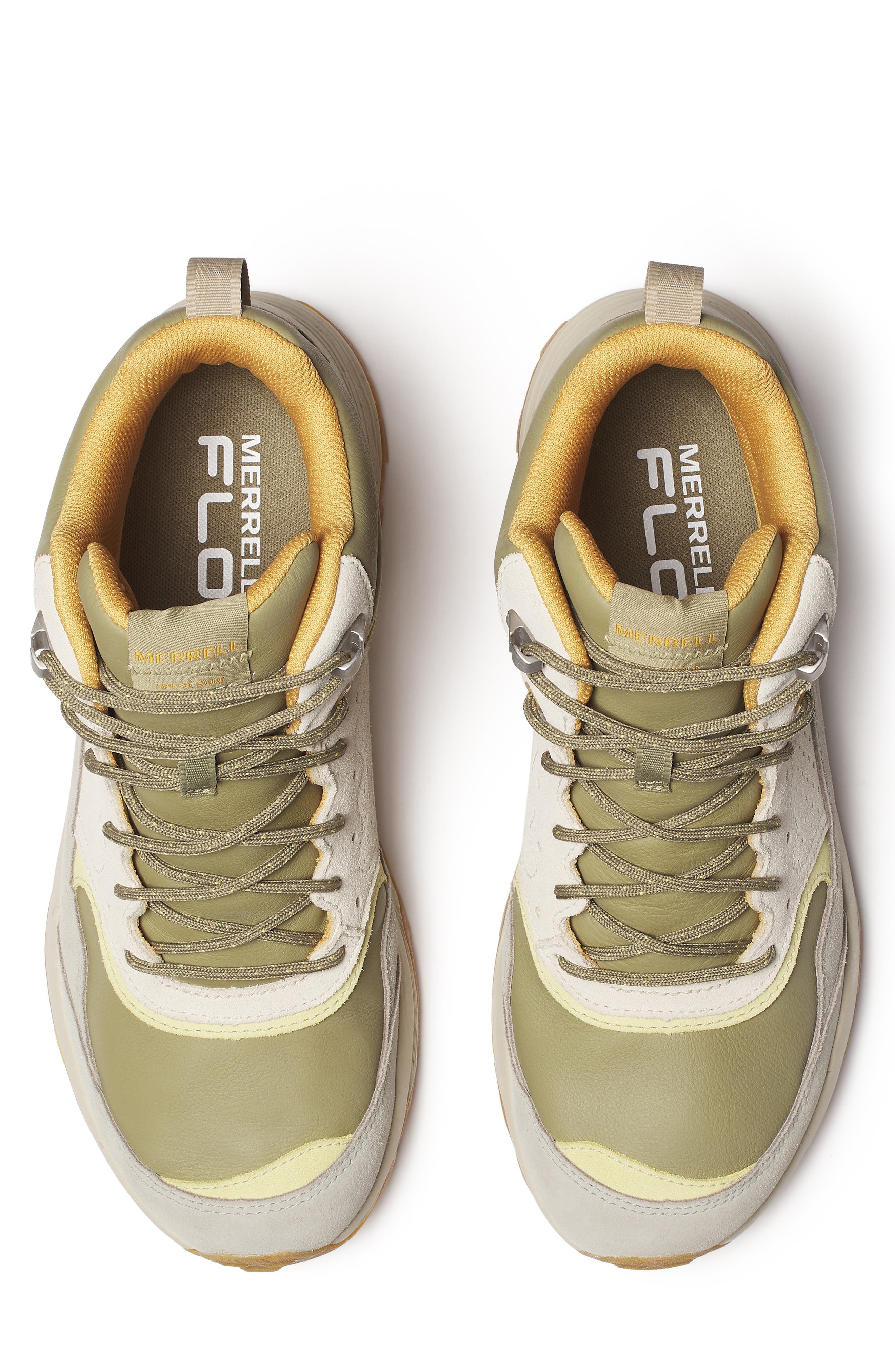 Merrell Speed Solo Mid Waterproof Hiking Boot, Alternate, color, Olivine