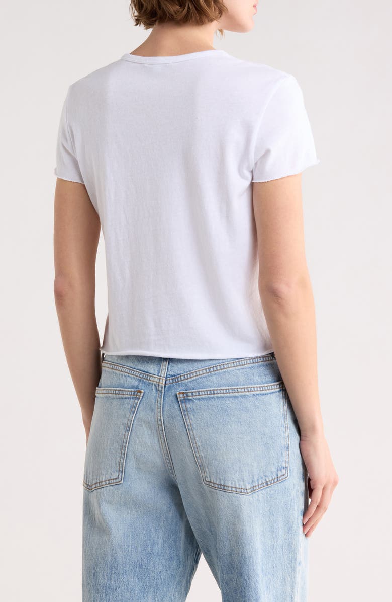 James Perse Shrunken Tee, Alternate, color, White