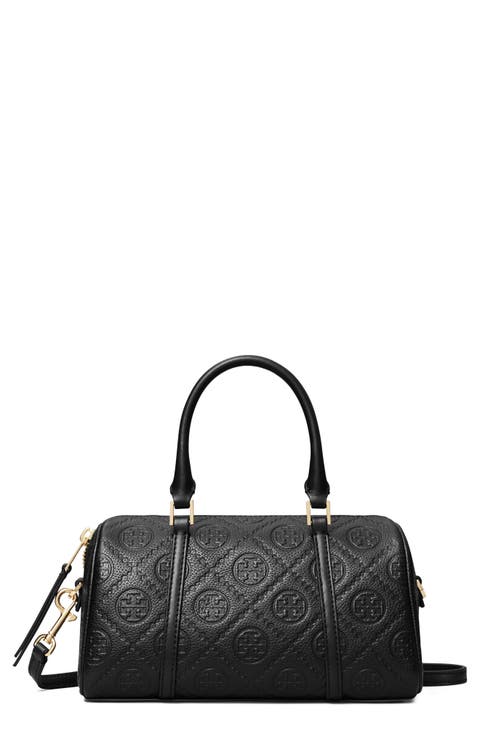 Mini T Monogram Leather Barrel Bag