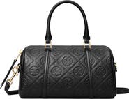 Tory Burch Mini T Monogram Leather Barrel Bag