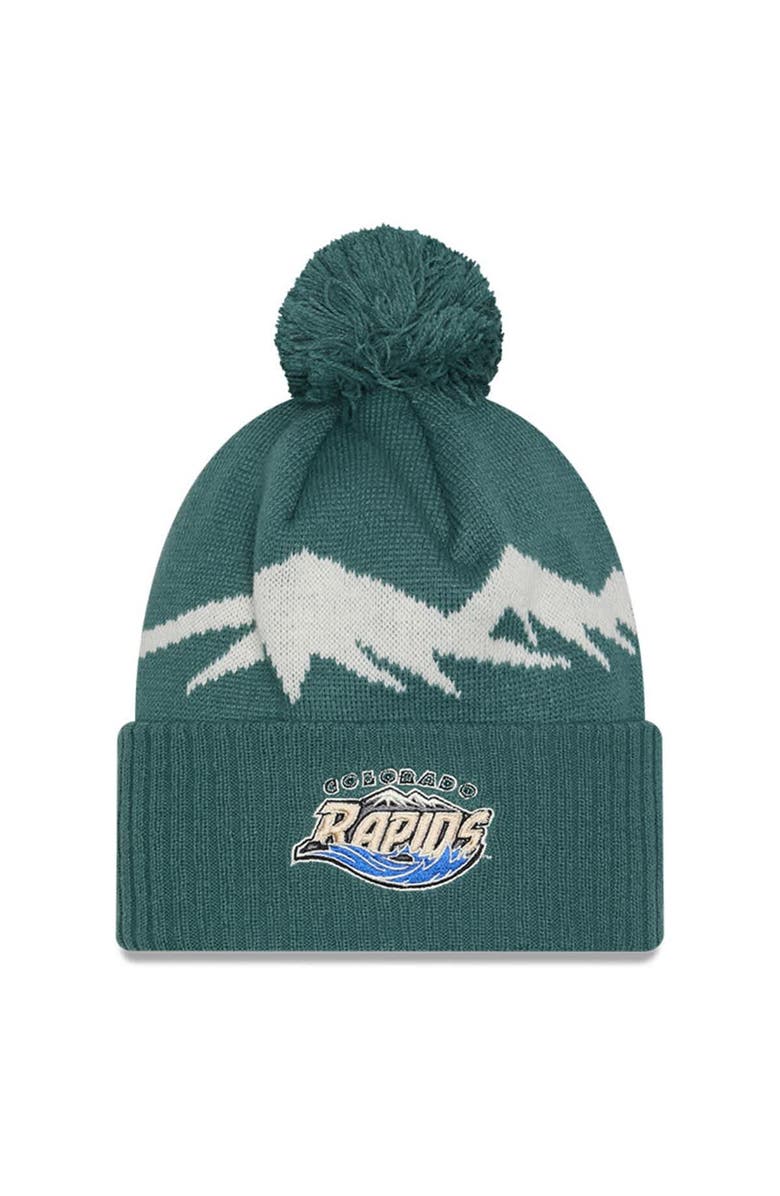 New Era Men's New Era  Green Colorado Rapids 2025 Jersey Hook Cuffed Knit Hat With Pom, Alternate, color, Green