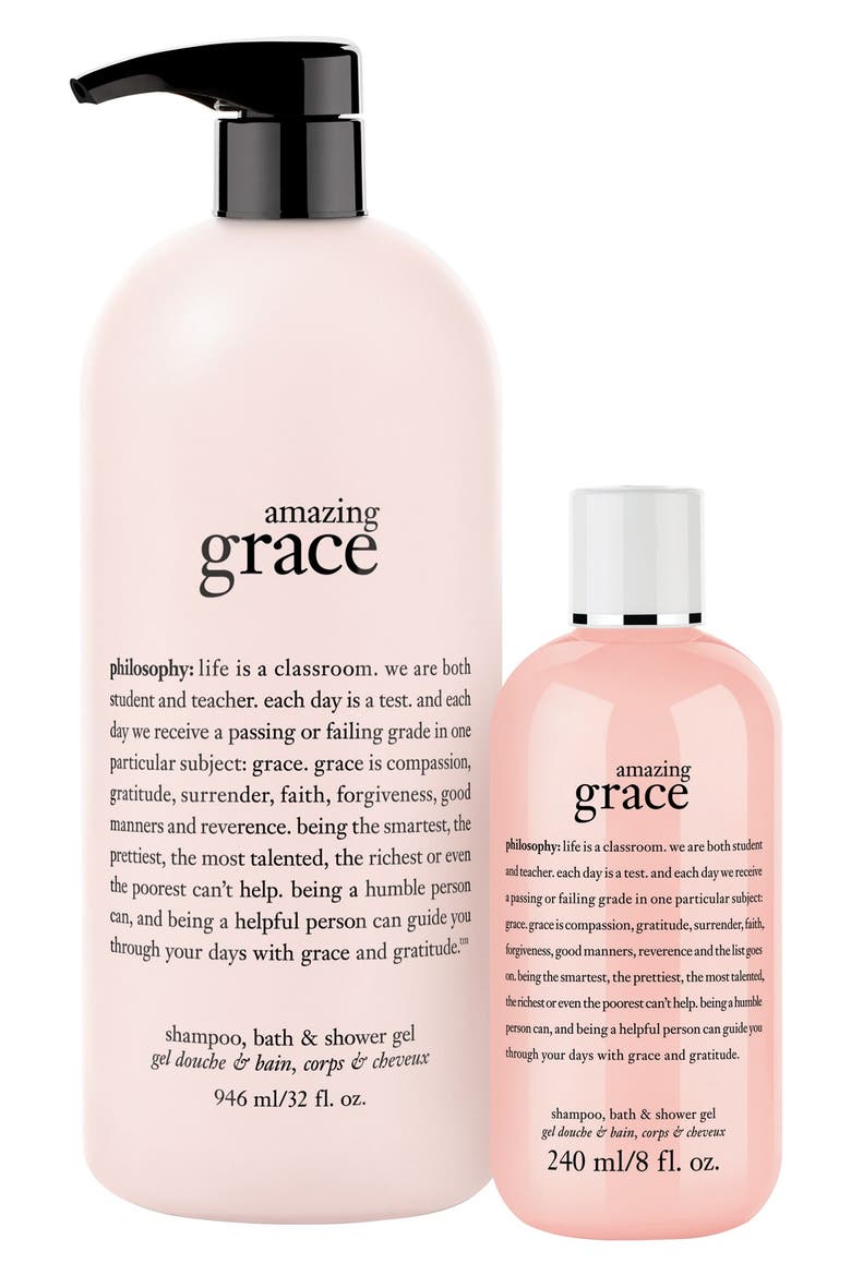 'amazing grace' shampoo, shower gel & bubble bath, Main, color, NO COLOR