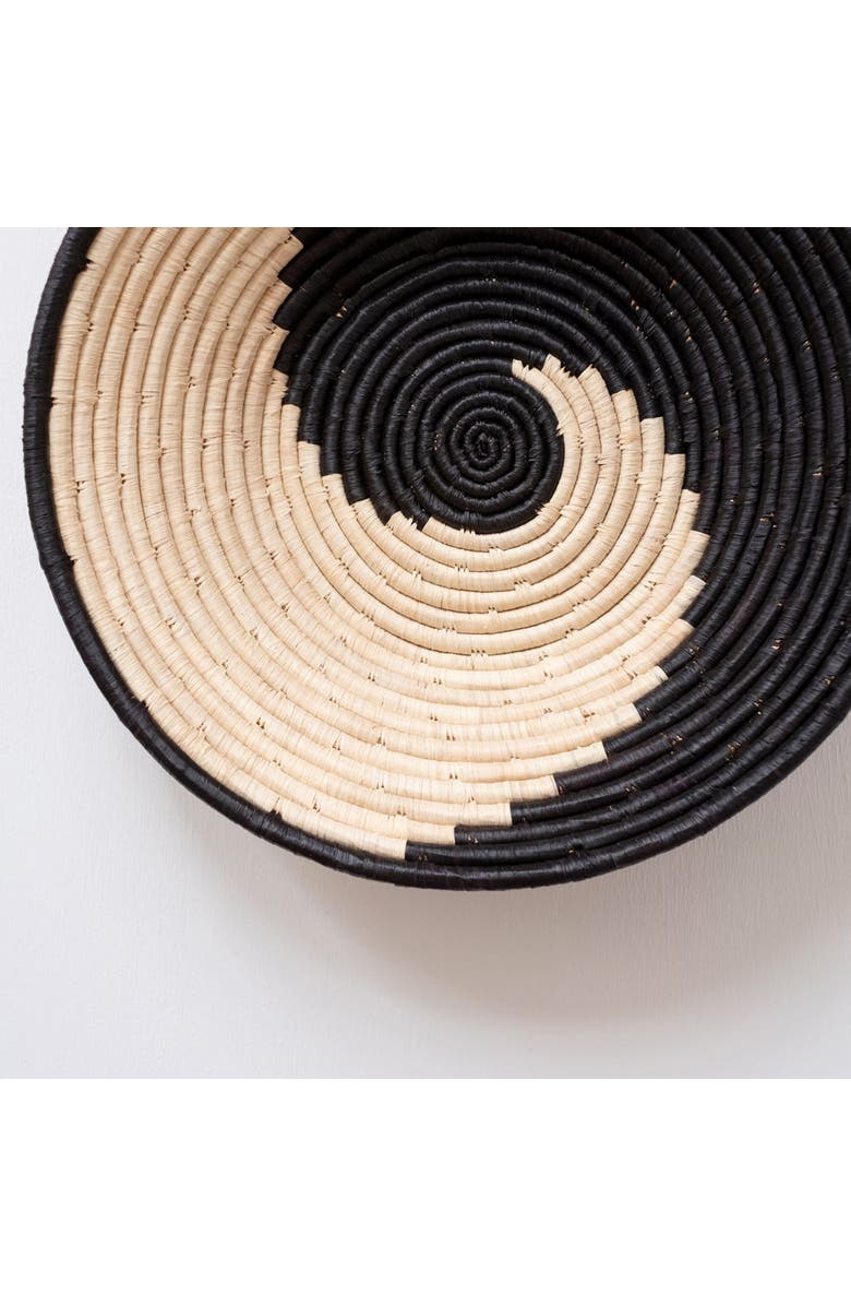 Maadili Collective Simple Spiral Basket, Alternate, color, Black