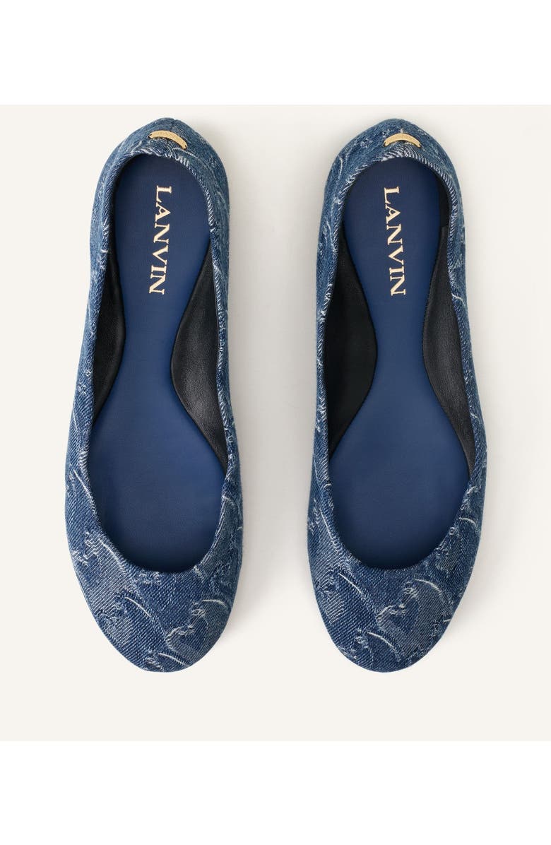 Lanvin Lunar Year Ballerina In Denim, Alternate, color, Blue