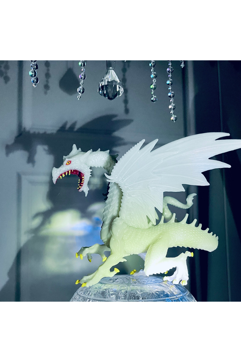 Glow-In-The-Dark Snow Dragon Toy, Alternate, color, No Color
