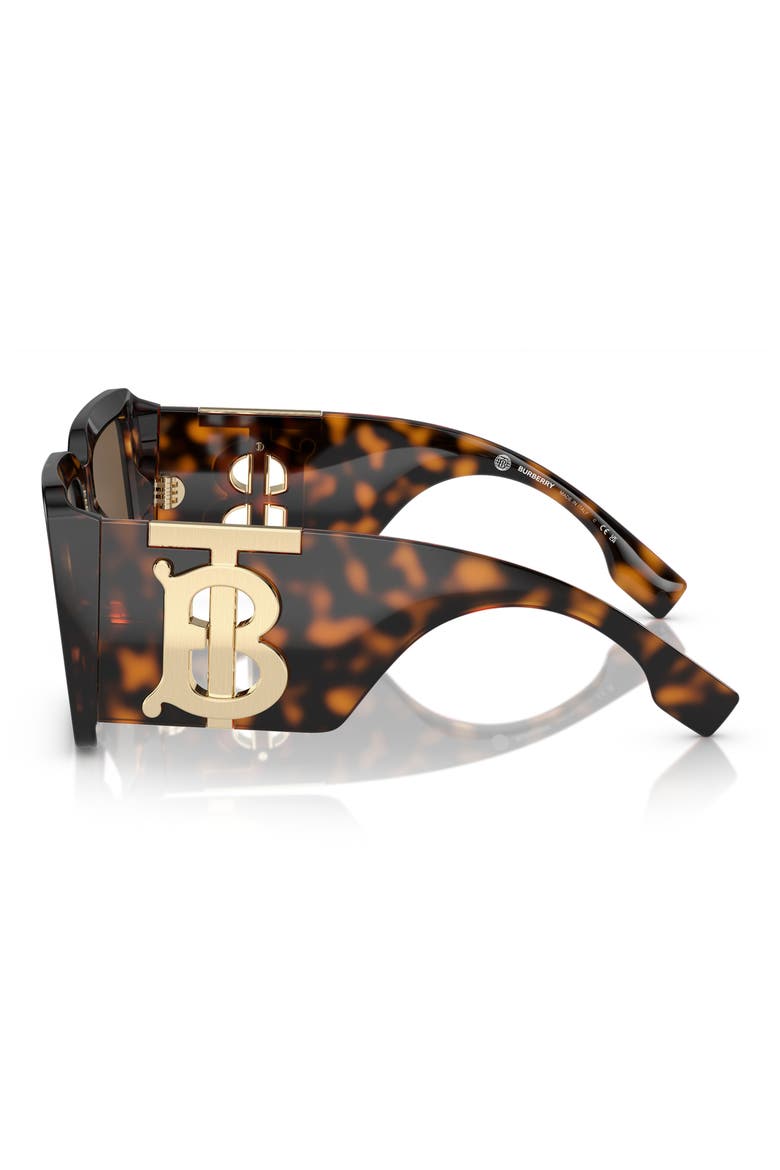 55mm Square Sunglasses, Alternate, color, 30027355 DK HAVANA