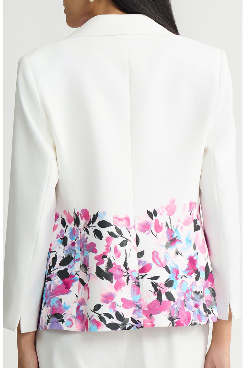 Floral Print Two-Button Jacket, Alternate, color, LILY WHITE MULTI