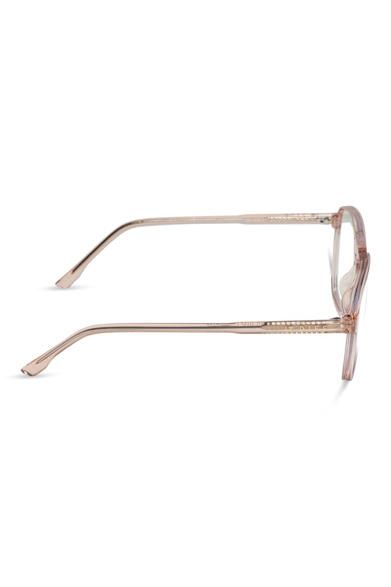 Taylor 55mm Aviator Blue Light Glasses, Alternate, color, BEIGE CRYSTAL BLUE LIGHT
