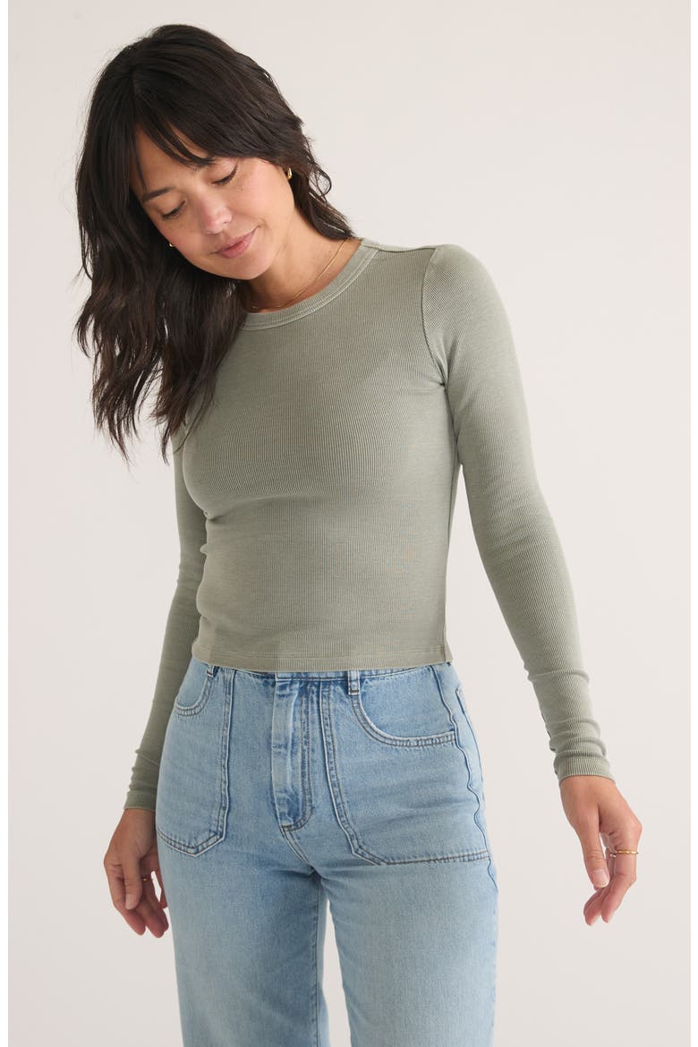 Lexi Sun-In Rib Long Sleeve T-Shirt, Alternate, color, SHADOW