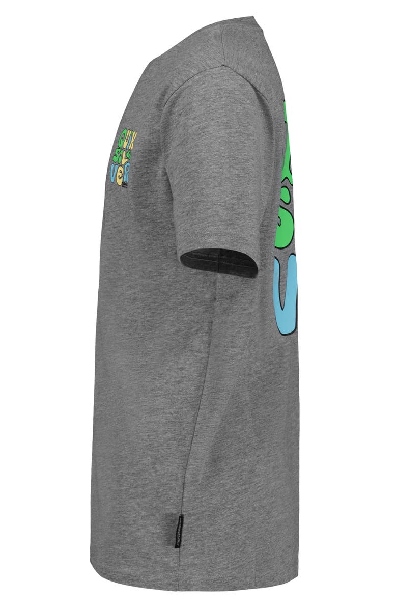 Quiksilver Kids' Fluid Logo Graphic T-Shirt, Alternate, color, Medium Gray