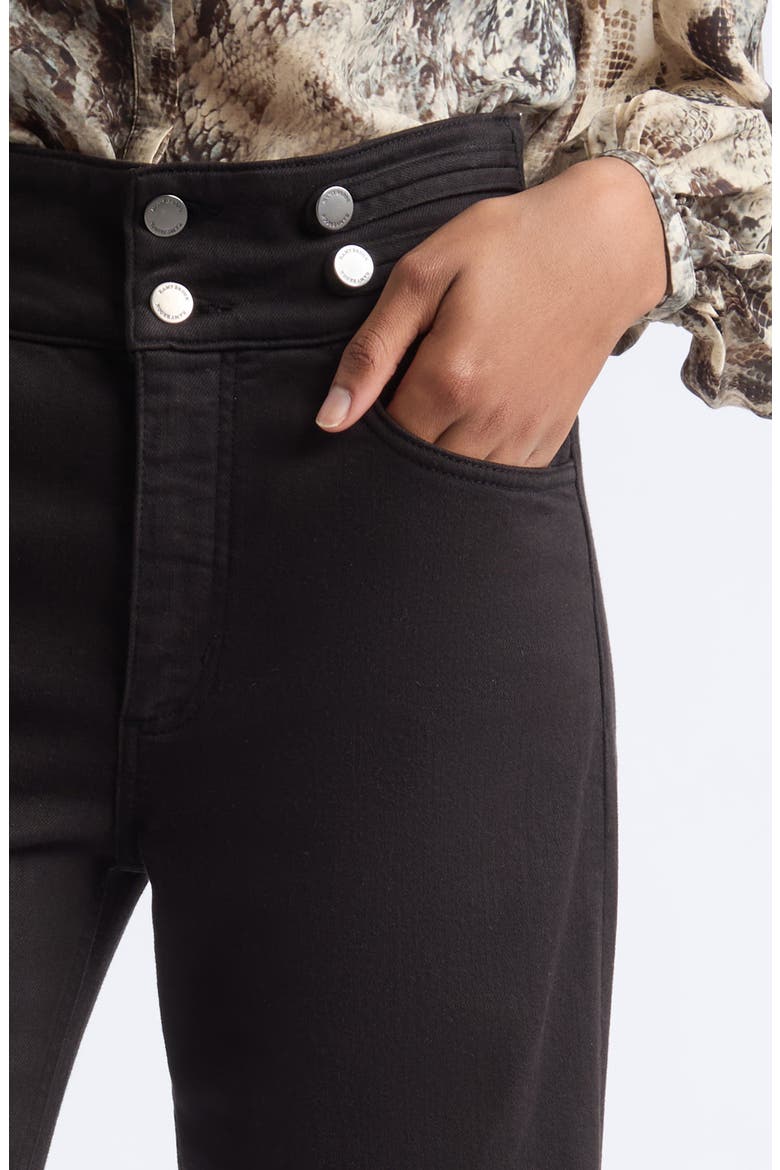Liv High Waist Wide Leg Jeans, Alternate, color, BLACK