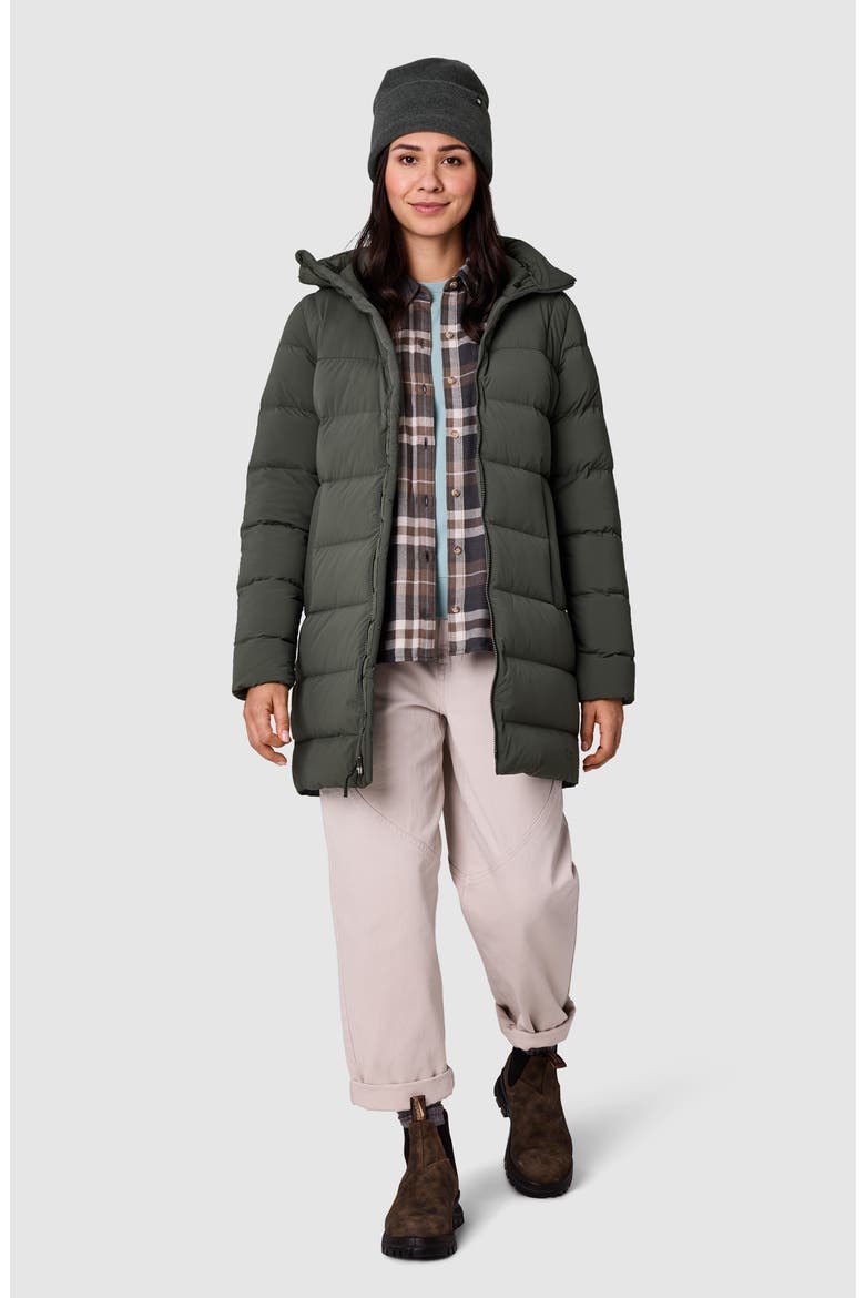 Highveil Stretch Down & Feather Fill Parka, Alternate, color, DARK LAUREL