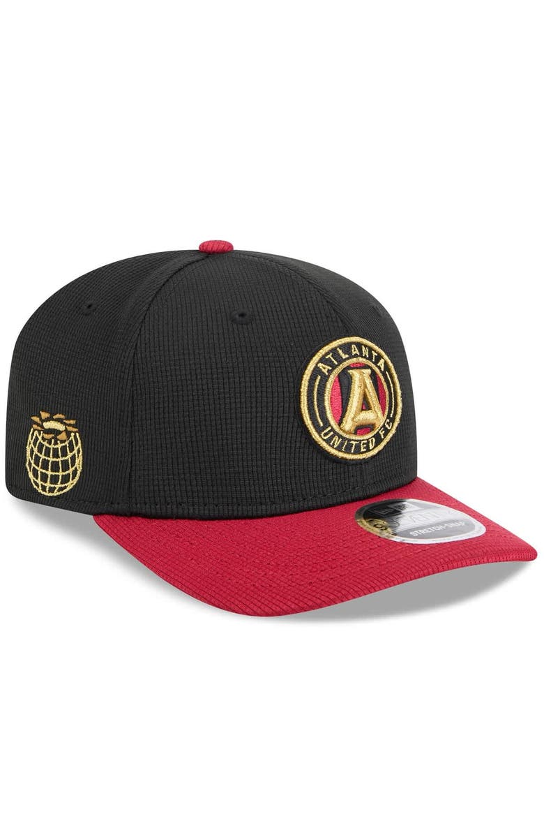 New Era Men's New Era Black/Red Atlanta United FC 2025 Jersey Hook 9SEVENTY Stretch-Snap Hat, Main, color, Black