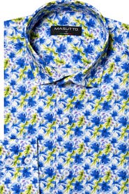 MASUTTO Yoma Print Button-Up Long Sleeve Shirt