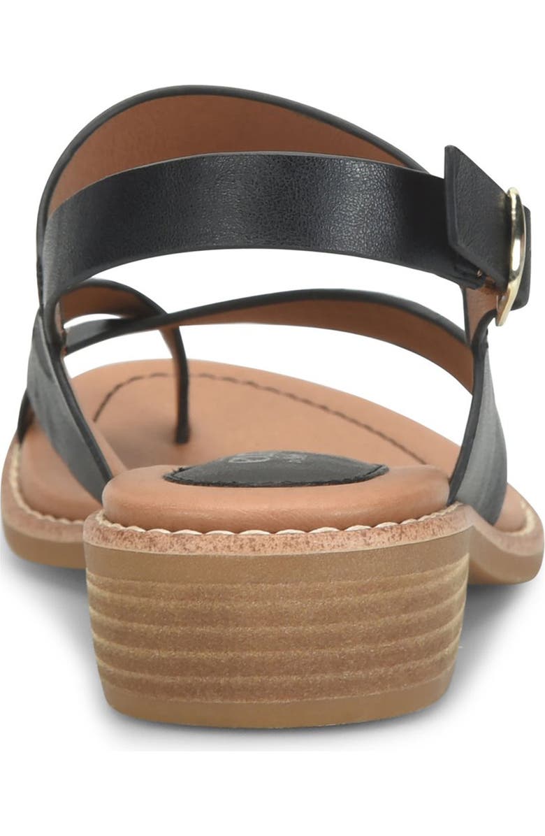 EUROSOFT Nessie Toe Loop Slingback Sandal, Alternate, color, Black