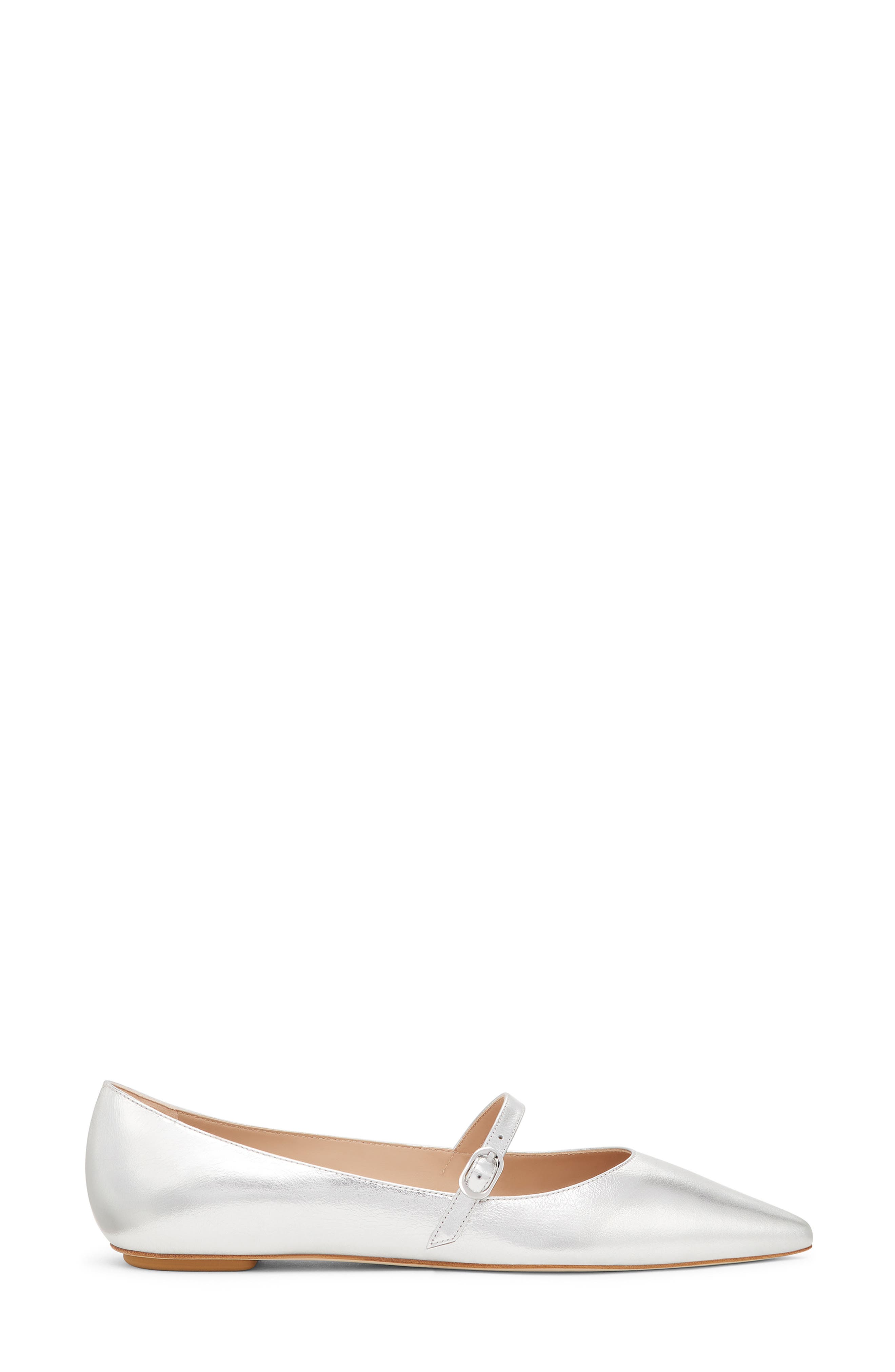 Emilia Mary Jane Flat, Alternate, color, SILVER/SILVER