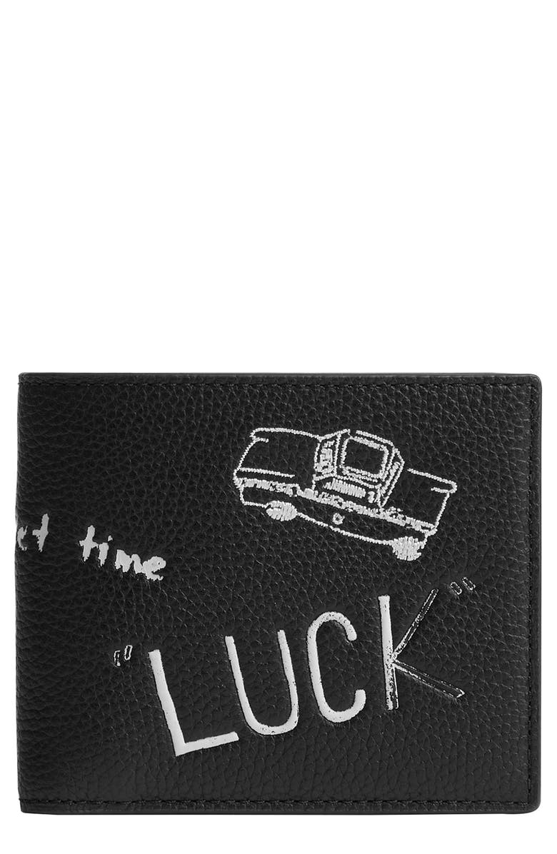 COACH Sketch Print 3-in-1 Leather Bifold Wallet, Main, color,