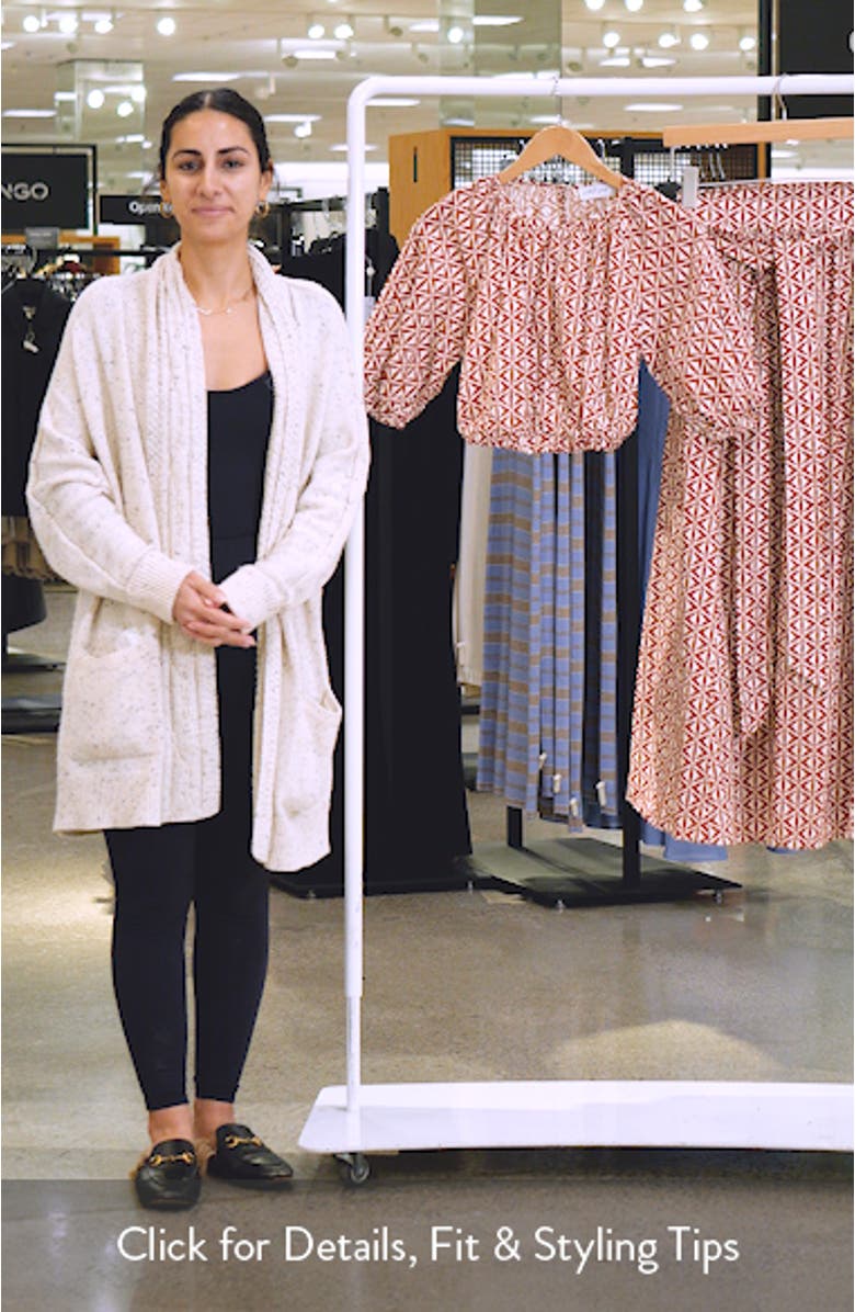 Delilah Cotton Geo Print Crop Top & Skirt Set, sales video thumbnail